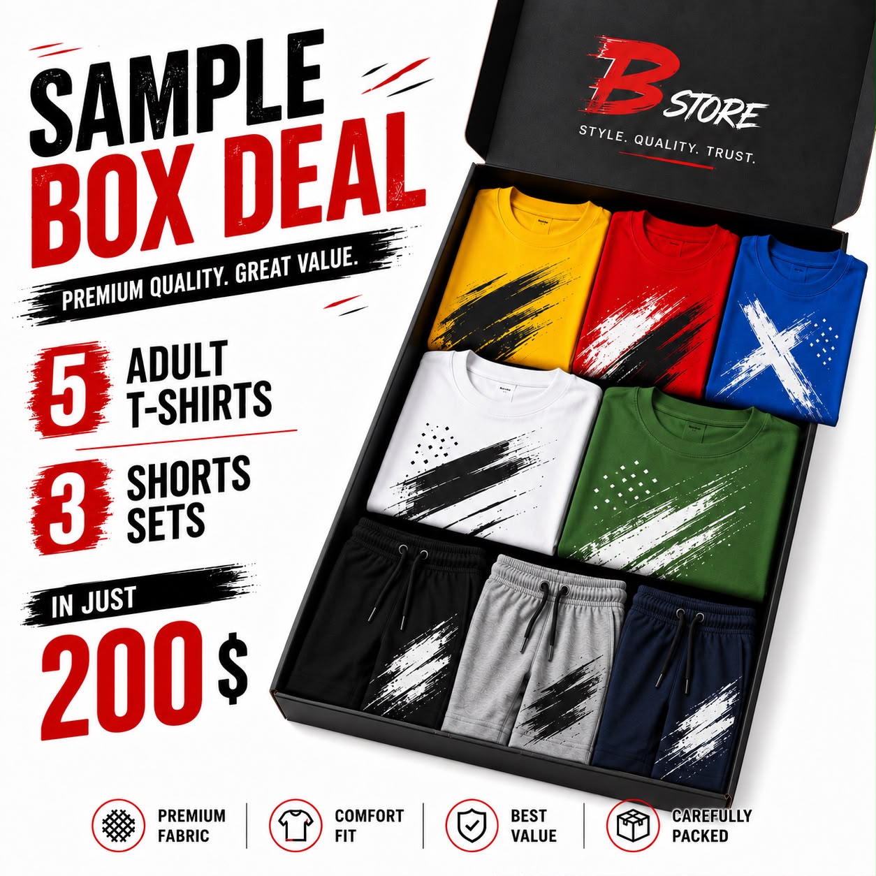 Sample Box Deal 200$