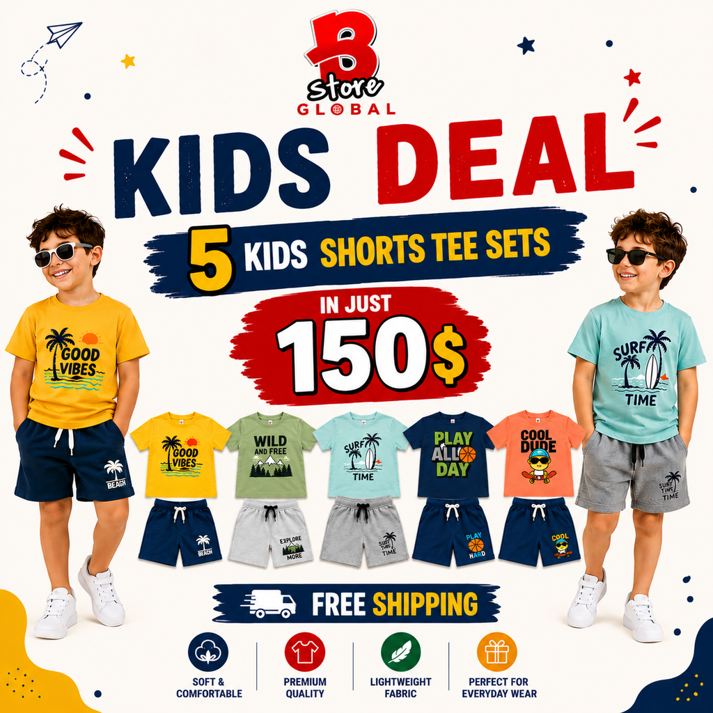 Kids Shorts Sets | Free Shipping