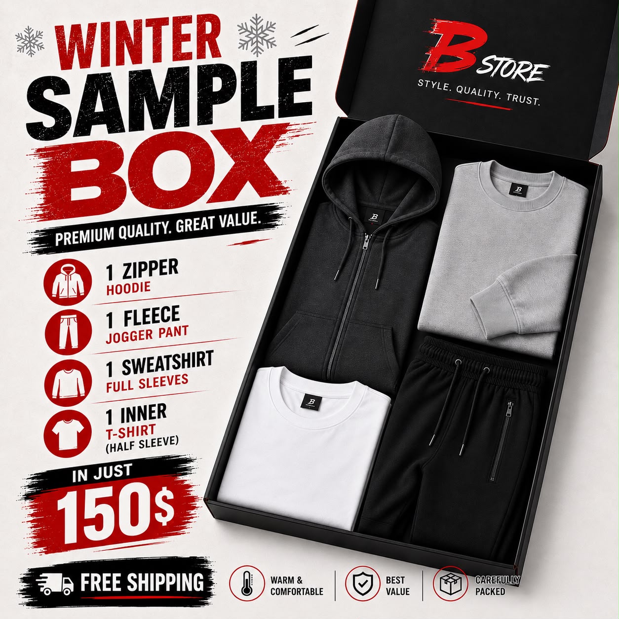 Winter Sample Box Deal 150$