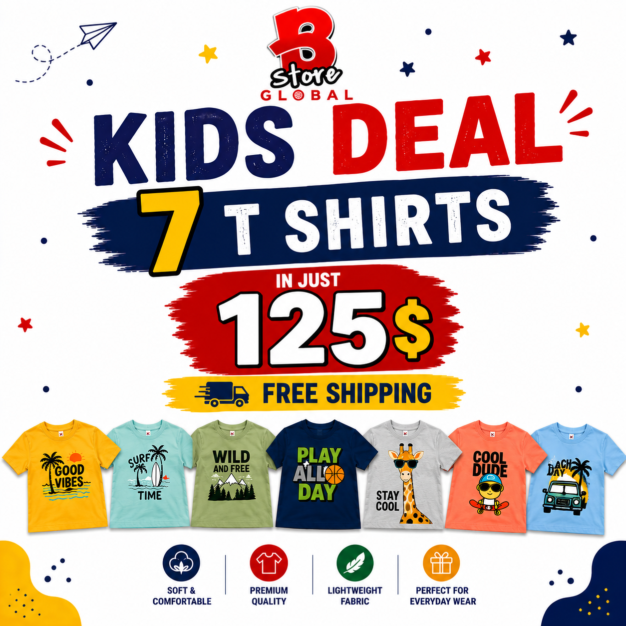Kids T Shirts | Free Shipping