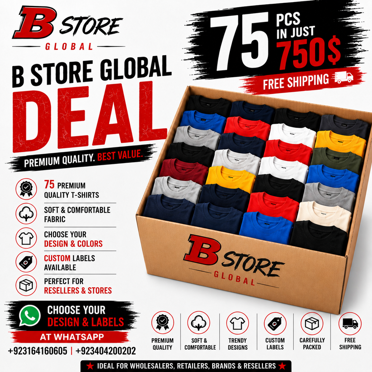 Wholesale Graphic T-Shirts Bulk Pack | 75 Premium Tees for Resellers
