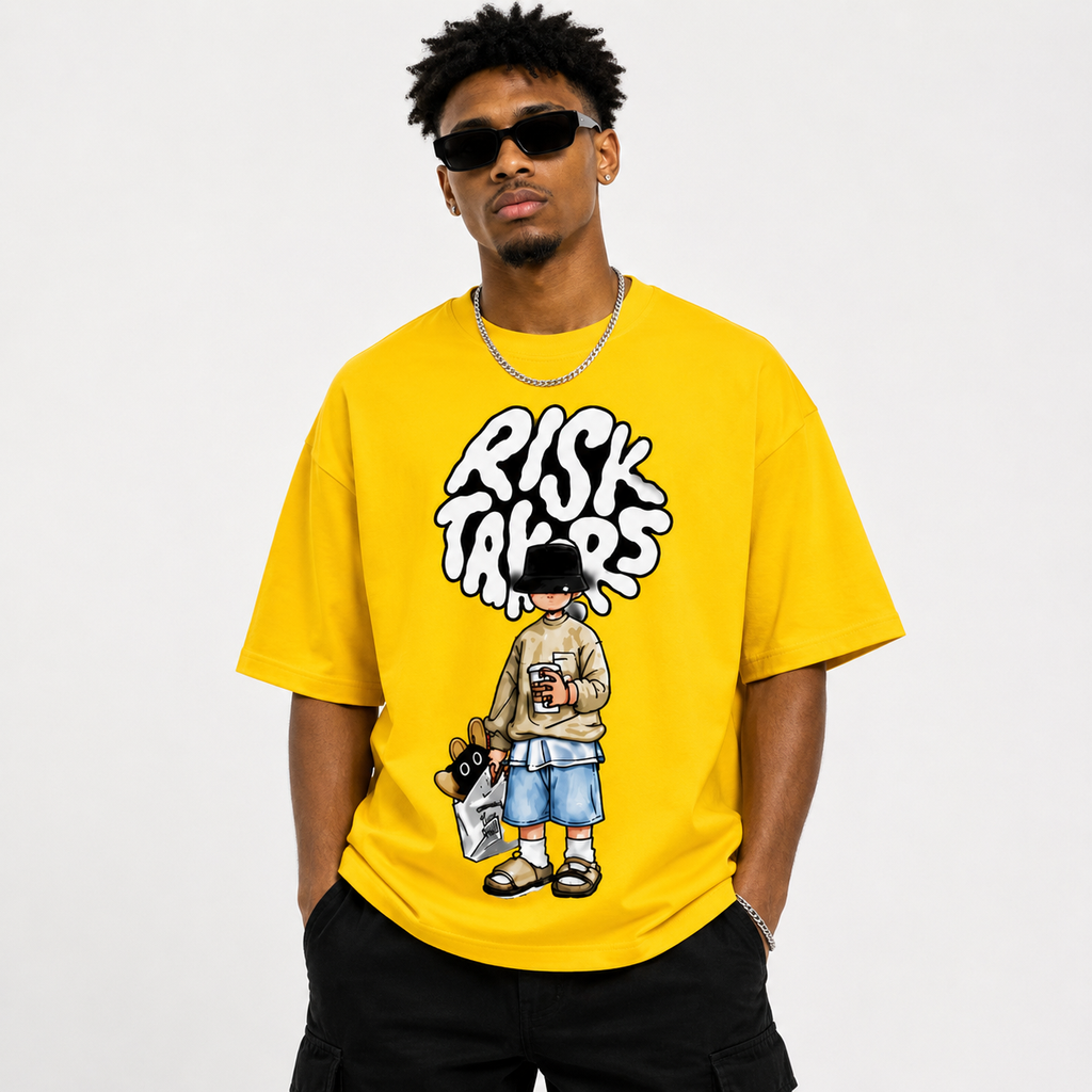 Risk Takers Graphic Oversized T-Shirt