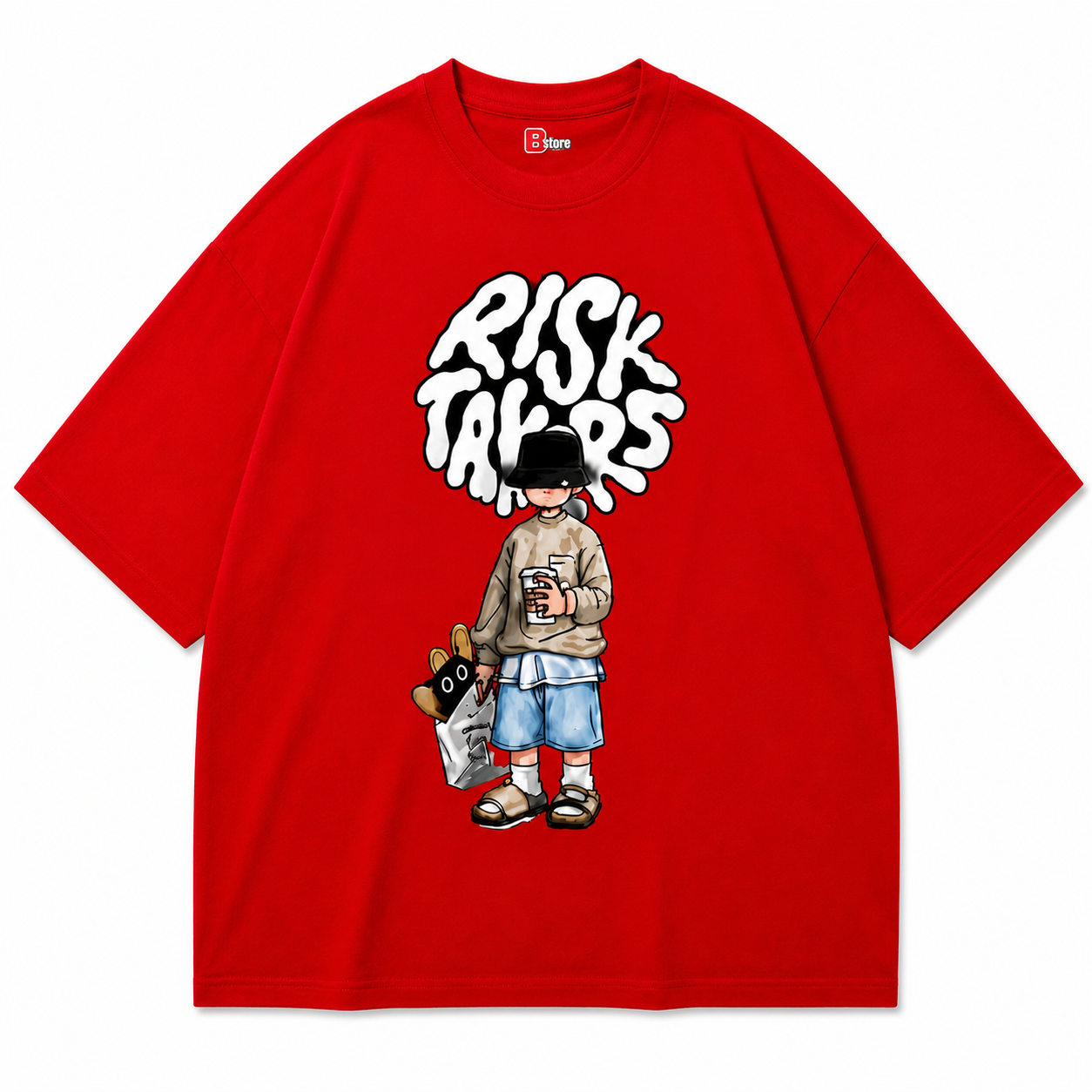 Risk Takers Graphic Oversized T-Shirt