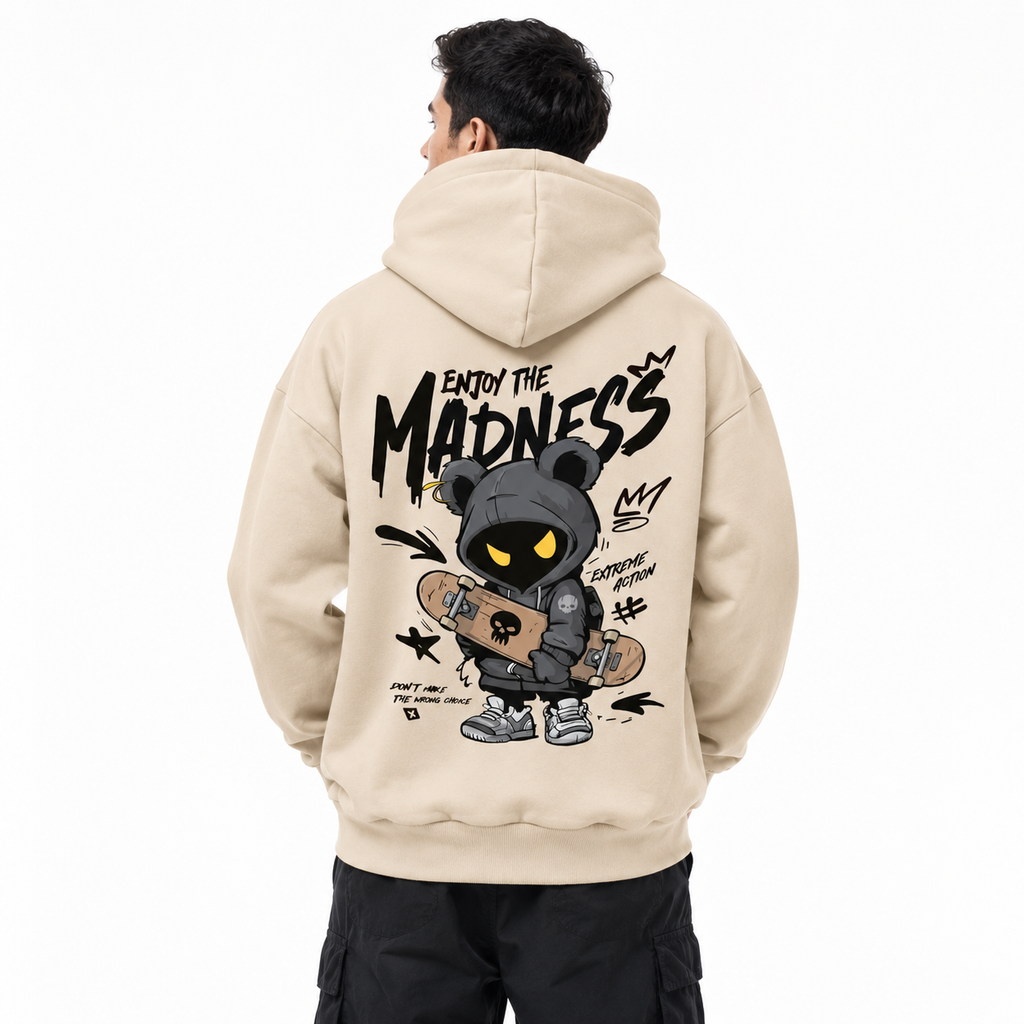 Enjoy The Madness Oversized Graphic Hoodie
