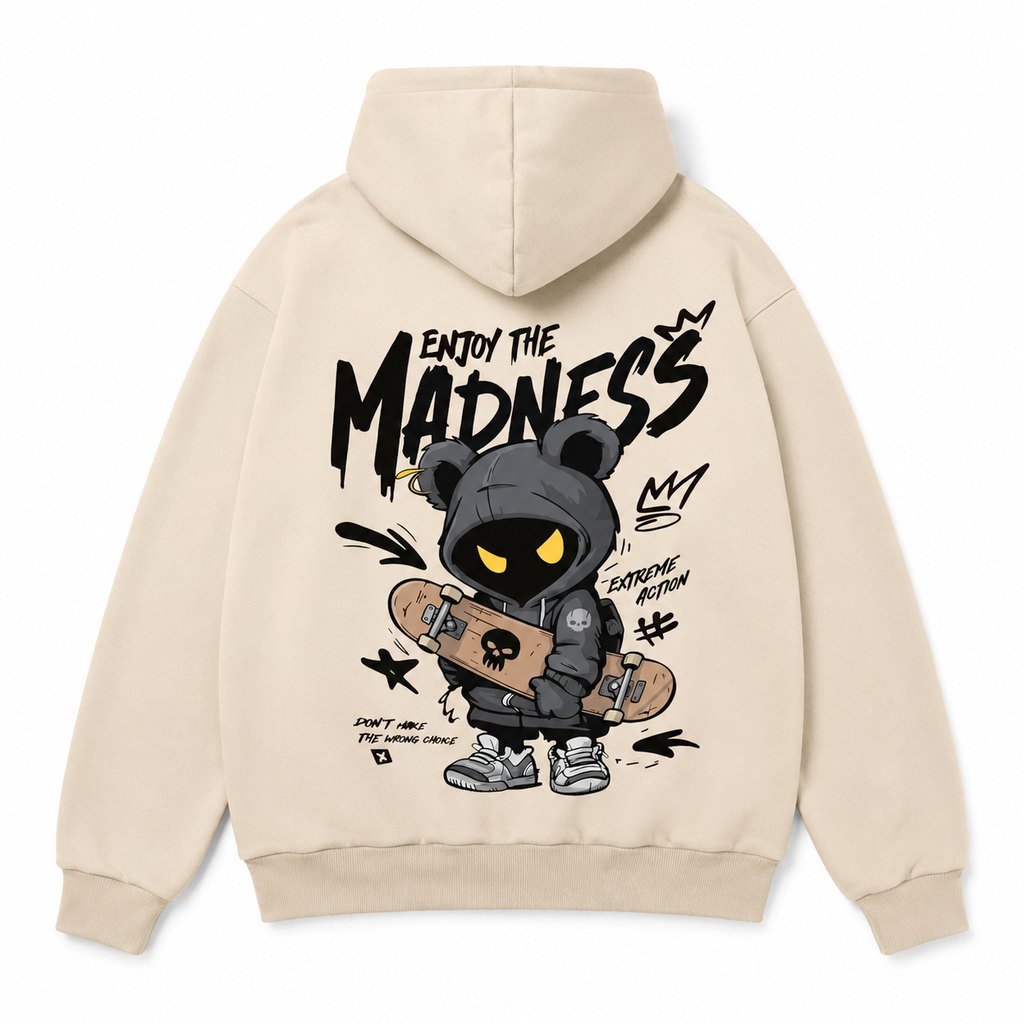 Enjoy The Madness Oversized Graphic Hoodie