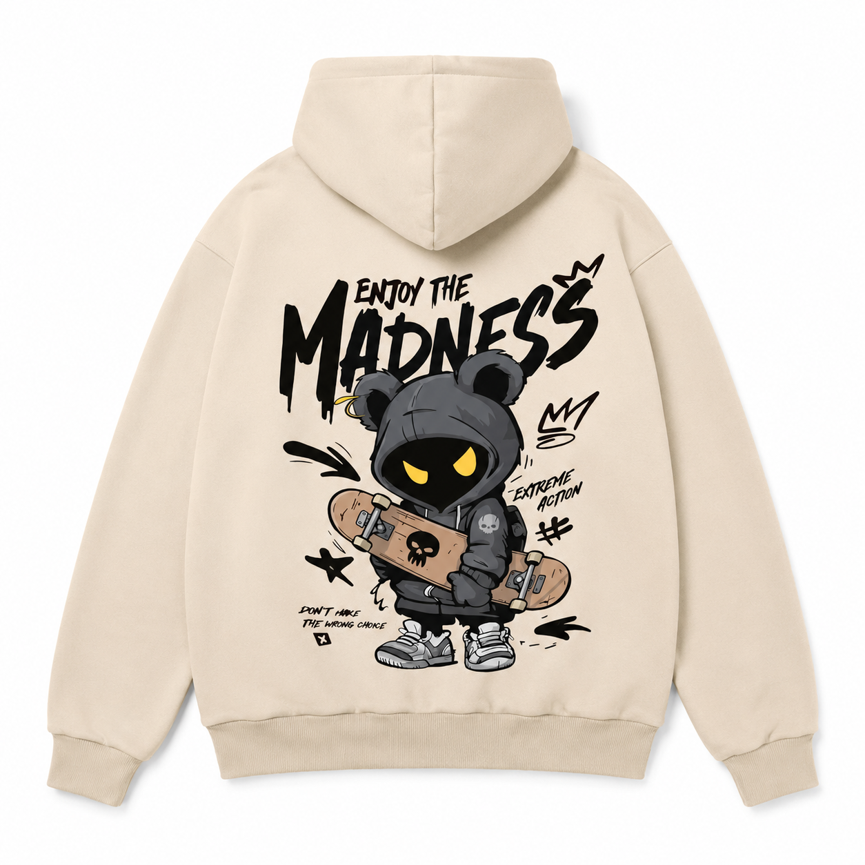 Enjoy The Madness Oversized Graphic Hoodie