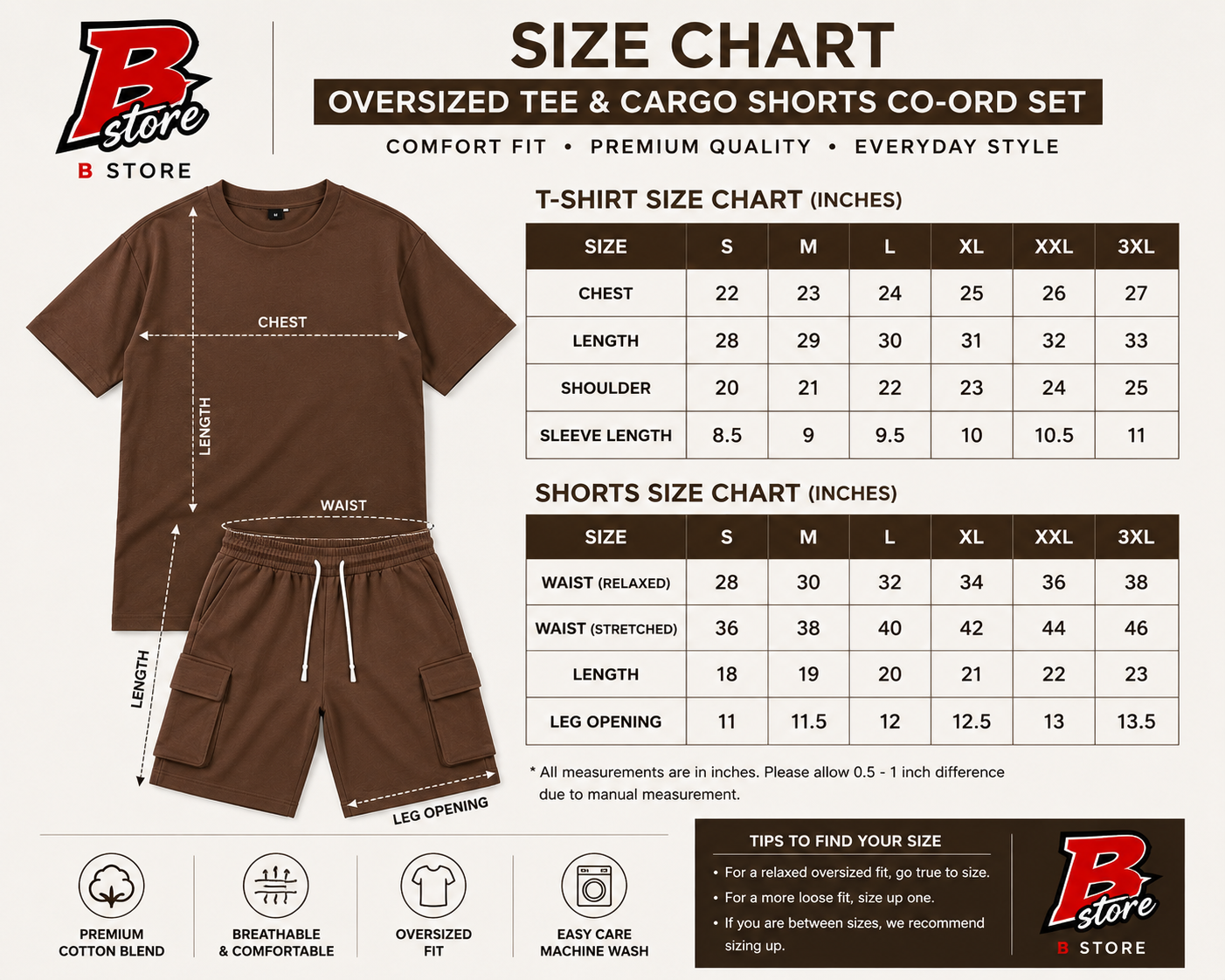 Men's Premium Oversized T-Shirt & Cargo Shorts Set | Casual Summer Co-Ord - Yellow
