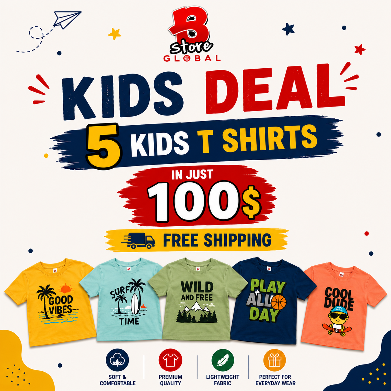 Kids T Shirts | Free Shipping