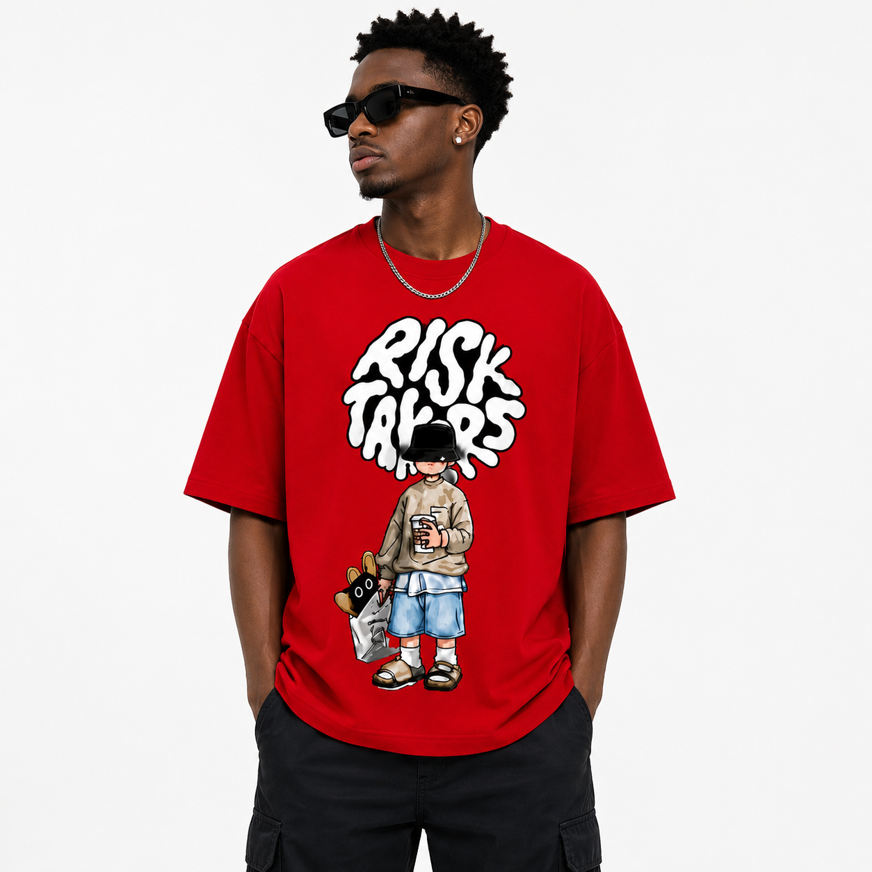 Risk Takers Graphic Oversized T-Shirt